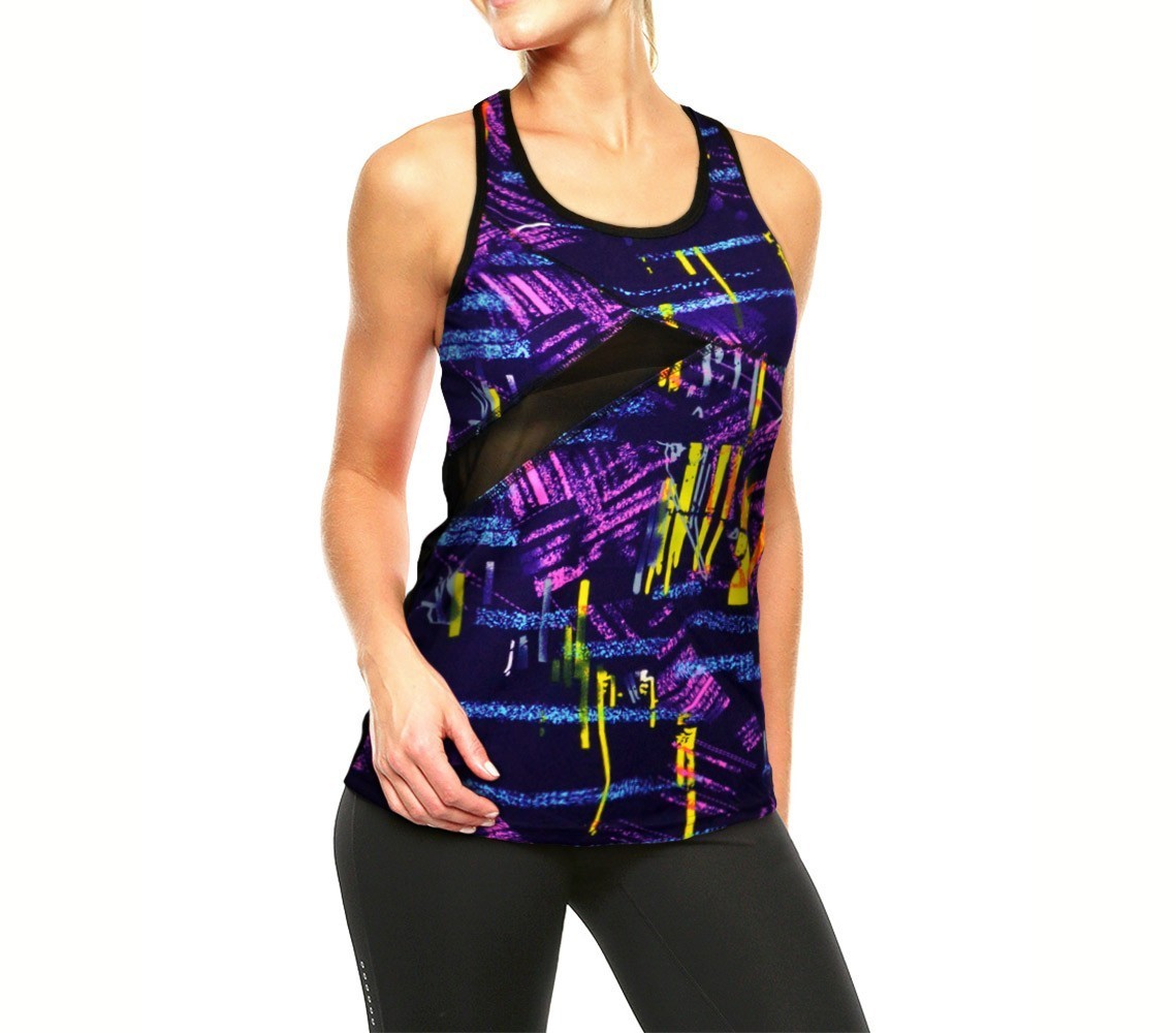 KZ-304 Débardeur de sport pour femmes en tissu respirant taille haute