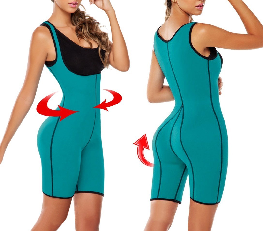 Salopette effet amincissant en short en différentes couleurs