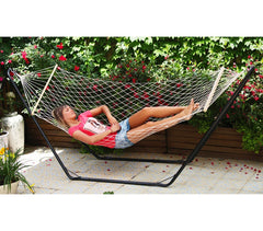 Hamac de jardin 276853 en tissu tissé 200 x 80 cm
