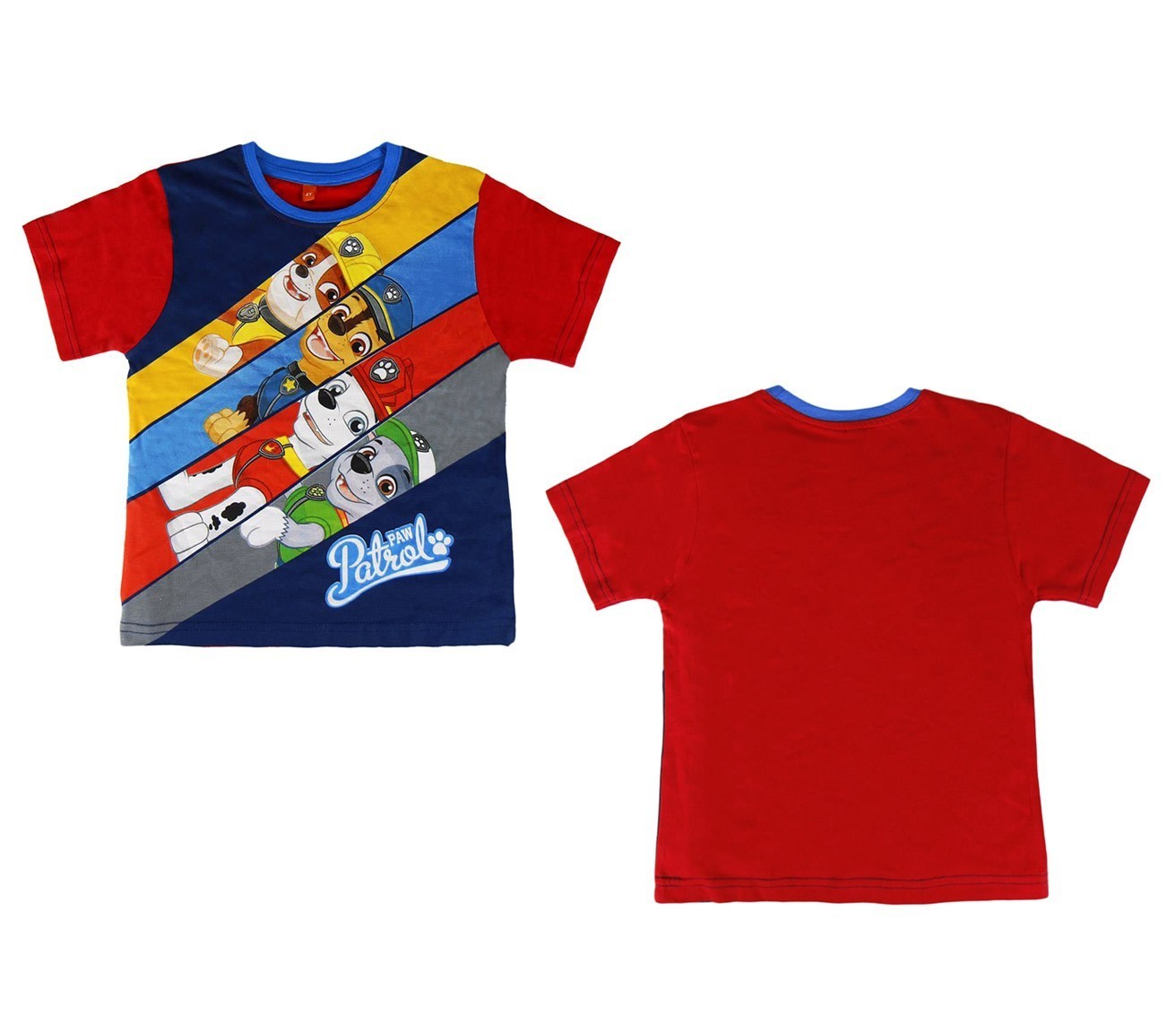 T-shirt enfant PAT PATROUILLE 2200001945 en coton de tailles 2 à 6 ans