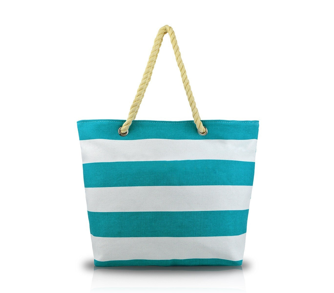 Sac de plage SABRINA modèle Marinaro en tissu avec des poignées en corde