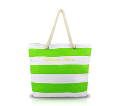 Sac de plage SABRINA modèle Marinaro en tissu avec des poignées en corde