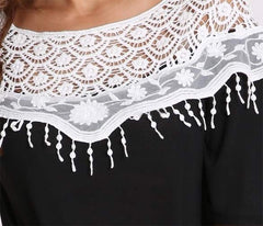 T-shirt mod. Munich Manches courtes noir et gris col mode féminine femme fille