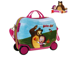 2651051 Valise chevauchable rigide Masha et Bear 50x39x20cm 