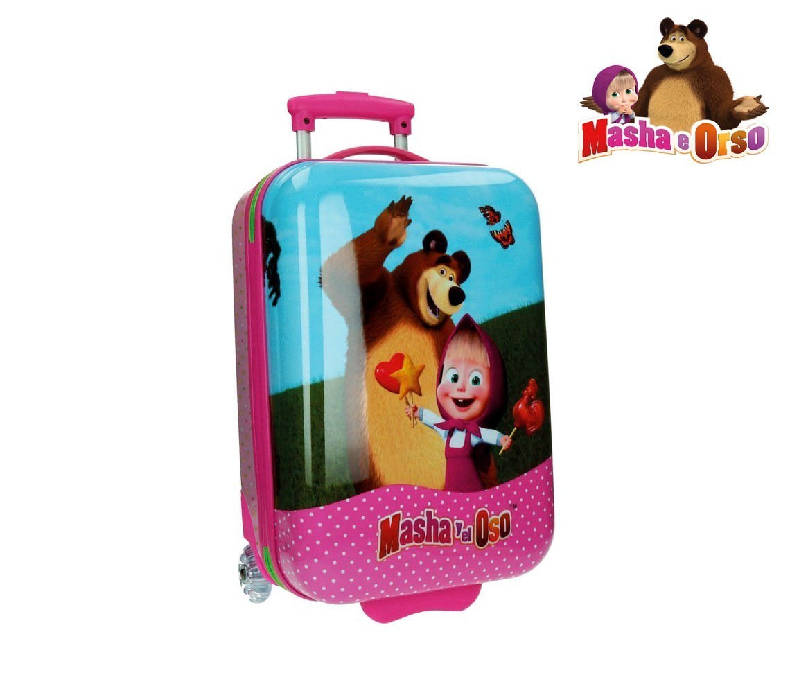 2650351 Valise rigide ABS Masha et ours 31 x 55 x 20 cm