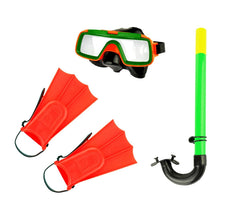 Kit masque tuba et palmes pour enfants CIKKECIAK 401079 en trois couleurs
