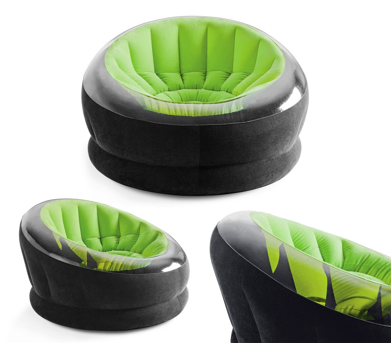 68582NP Fauteuil gonflable  relax Intex tissu imperméable à l'eau 112x109x69cm