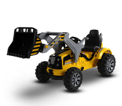 Tractopelle électrique LT843 pour enfant monoplace 12V pelleteuse avec sons
