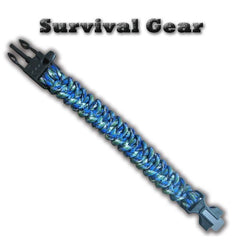 Kit de survie -  bracelet camp de randonnée feu silex sifflet