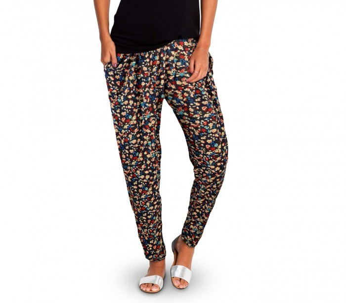 TG08-11 Pack de 3 pantalons sarouel pour femmes ass. FLOREAL fantaisie florale