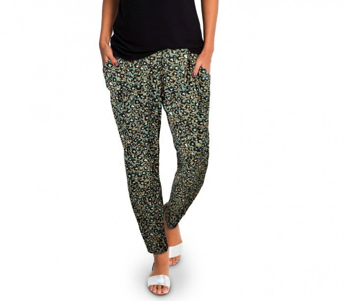 TG08-11 Pack de 3 pantalons sarouel pour femmes ass. FLOREAL fantaisie florale