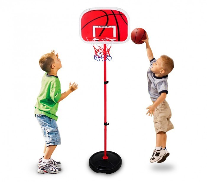 400067 Playset de basket-ball enfants avec panier réglable en hauteur et ballon