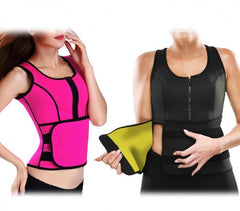 Débardeur sauna fitness avec zip effet minceur tailles du S au XXL