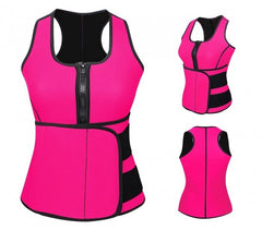 Débardeur sauna fitness avec zip effet minceur tailles du S au XXL