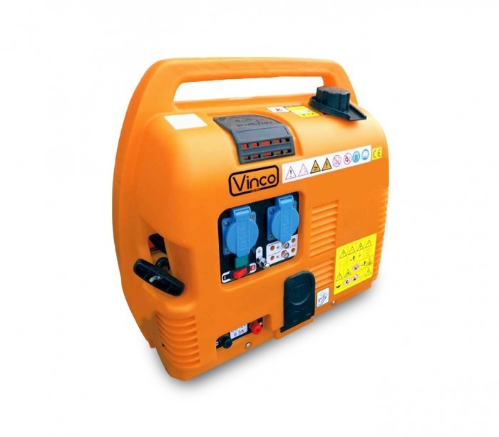 60106 Générateur de courant 0.9 KW portable VINCO silencieux 4 temps 2.8 HP