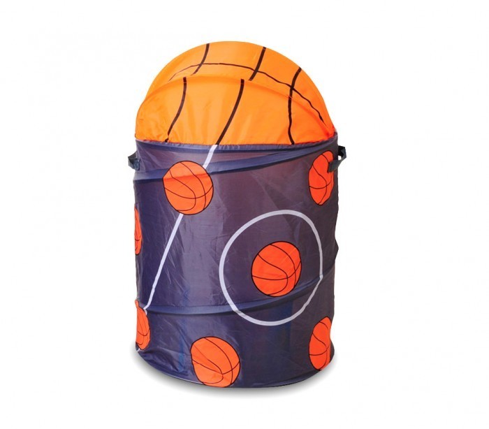 748235 Corbeille à jouet ou panier à linge pliant cadre métallique 63 x 37cm