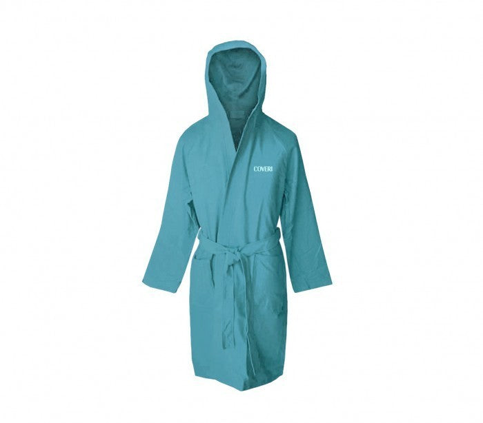 Peignoir en microfibres brodé COVERI World séchage rapide unisexe voyage 