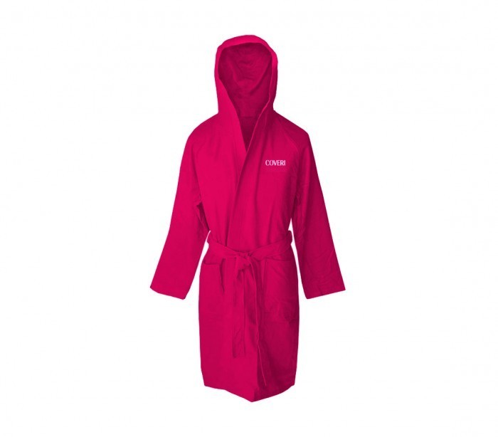 Peignoir en microfibres brodé COVERI World séchage rapide unisexe voyage 
