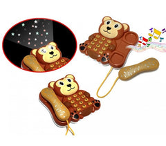 Téléphone enfants d'ours - lumière et son -projecteur combiné extensible 374655