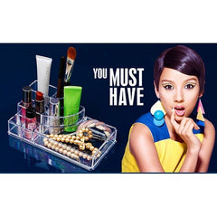 Organisateur de cosmétique maquillage en plastique transparent avec tiroirs