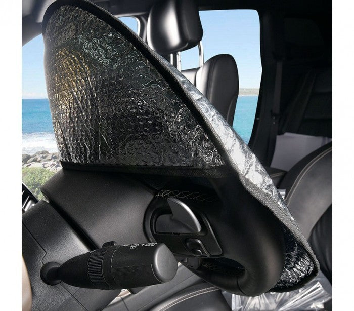 055878 Couvre-volant pare-soleil en aluminium pour la voiture 49 x 44.5 cm