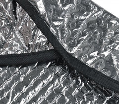 055878 Couvre-volant pare-soleil en aluminium pour la voiture 49 x 44.5 cm