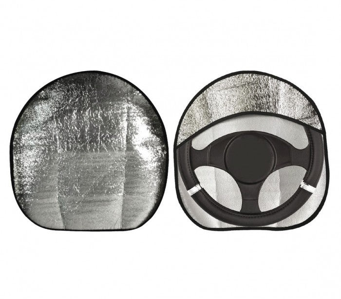 055878 Couvre-volant pare-soleil en aluminium pour la voiture 49 x 44.5 cm