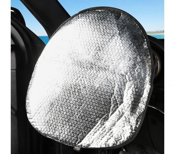 055878 Couvre-volant pare-soleil en aluminium pour la voiture 49 x 44.5 cm