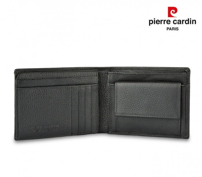 8806 LUKAS03 Coffret ceinture et portefeuille homme en vrai cuir PIERRE CARDIN
