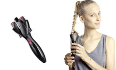 Brosse à cheveux rotative pour tresses twist torchon électrique à batterie