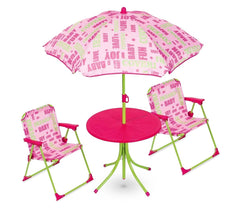 3177110 Ensemble de patio pour enfant avec table chaises et parasol COVERI BABY