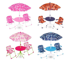3177110 Ensemble de patio pour enfant avec table chaises et parasol COVERI BABY