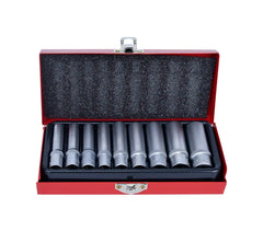 Coffret de 9 douilles en acier chrome vanadium de 5-13 mm marque OXFORD