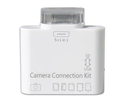 Kit connecteur 5 en 1 connexion caméra Apple IPAD 1 2 3 lecteur carte micro SD