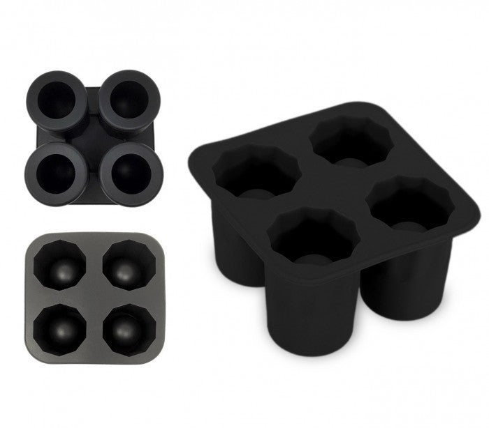 4218 Moule en silicone 4 verres de glace shooters 10 x 10 x 5,5 cm