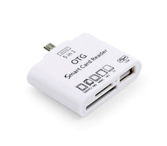Kit connecteur 5 en 1 lecteur cartes mémoire USB micro USB LIGHTNING Smartphone