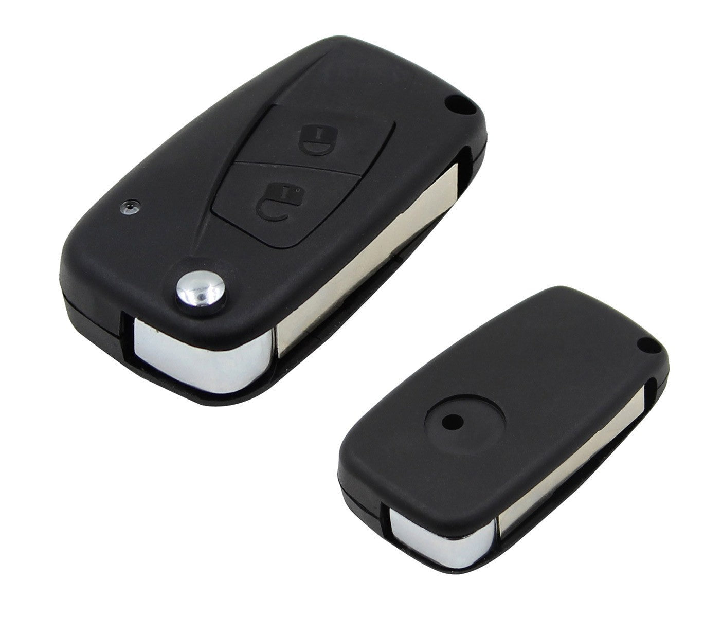 Coque de clé de verrouillage télécommande 2 boutons à distance pour voiture Fiat