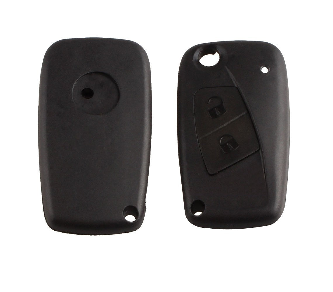 Coque de clé de verrouillage télécommande 2 boutons à distance pour voiture Fiat