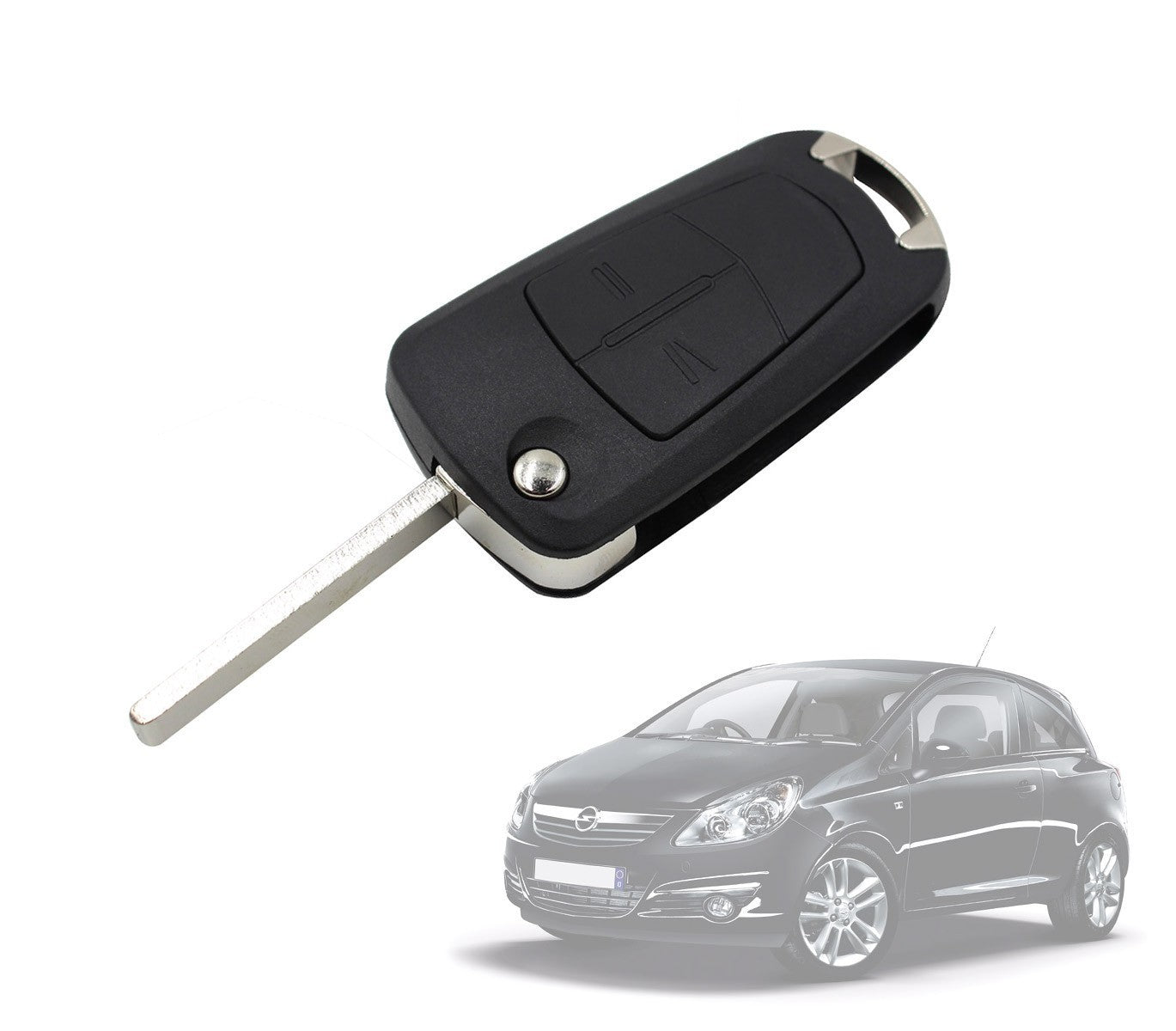 Coque de clé de verrouillage télécommande 2 boutons à distance pour voiture Opel