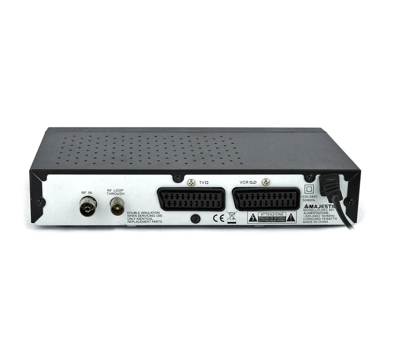 DEC 551 Décodeur DVB-T numérique terrestre à double prise péritel USB Majestic