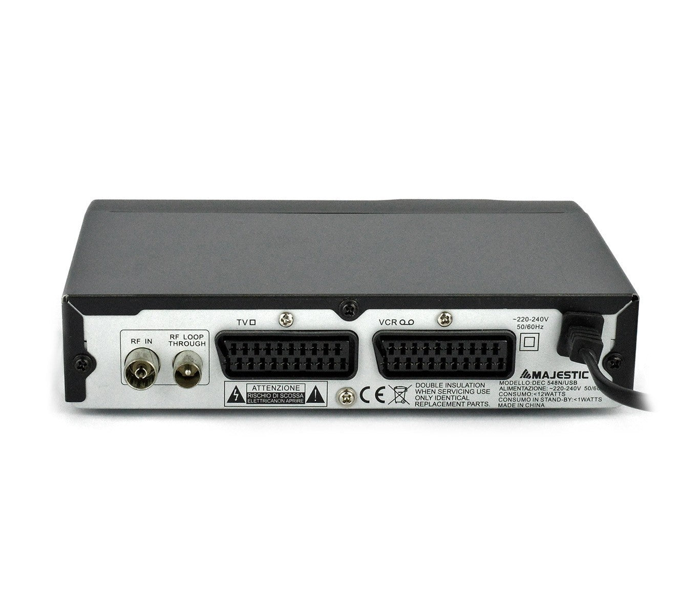 DEC 548N/USB Décodeur TNT terrestre VHF et UHF TV - VCR Péritel Majestic USB