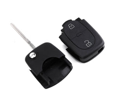 Coque de clé de verrouillage télécommande 2 boutons à distance pour Volkswagen
