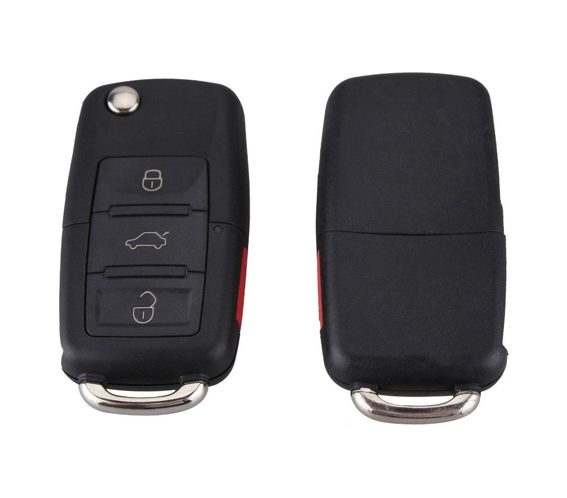 Coque de clé verrouillage télécommande 4 boutons à distance pour VOLKSWAGEN GOLF