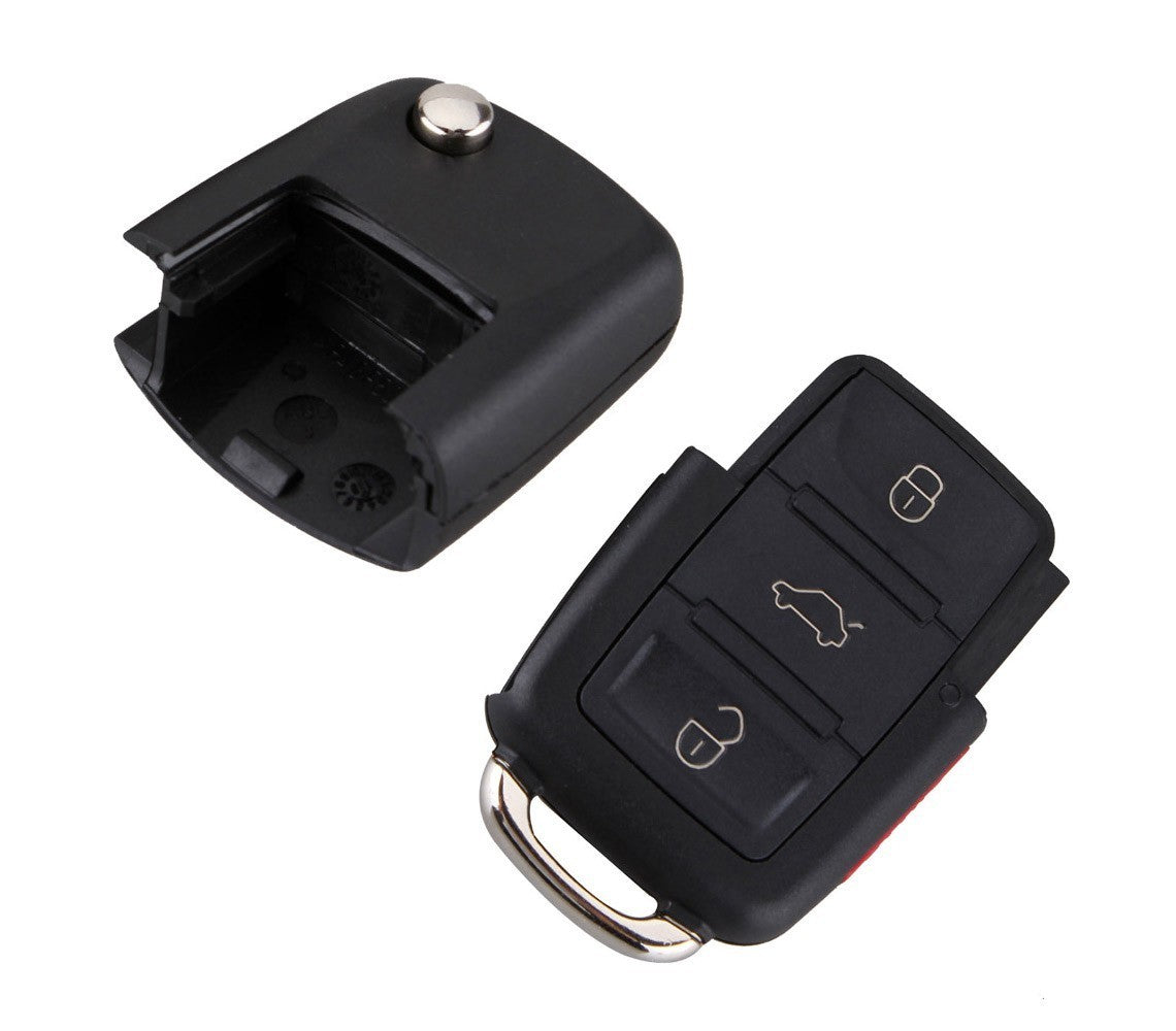 Coque de clé verrouillage télécommande 4 boutons à distance pour VOLKSWAGEN GOLF