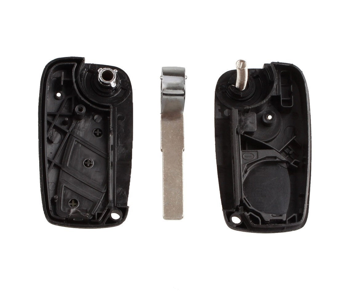 Coque de clé de verrouillage télécommande 3 boutons à distance pour voiture Fiat