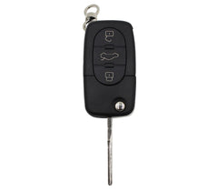 Coque de clé verrouillage télécommande 3 boutons à distance pour VOLKSWAGEN GOLF