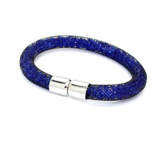 Bracelet avec strass en filet 20 cm Crystal Falls effet 3D fermeture magnétique