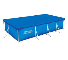 58107 Bâche de protection piscine rectangle 410 x 226 cm Bestway en polyéthylène