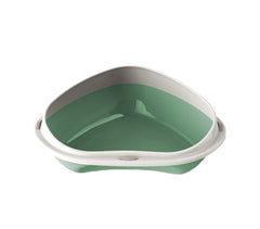 10536 Bac à litière d'angle pour chats SHUTTLE ANGOLARE 58 cm plusieurs couleurs
