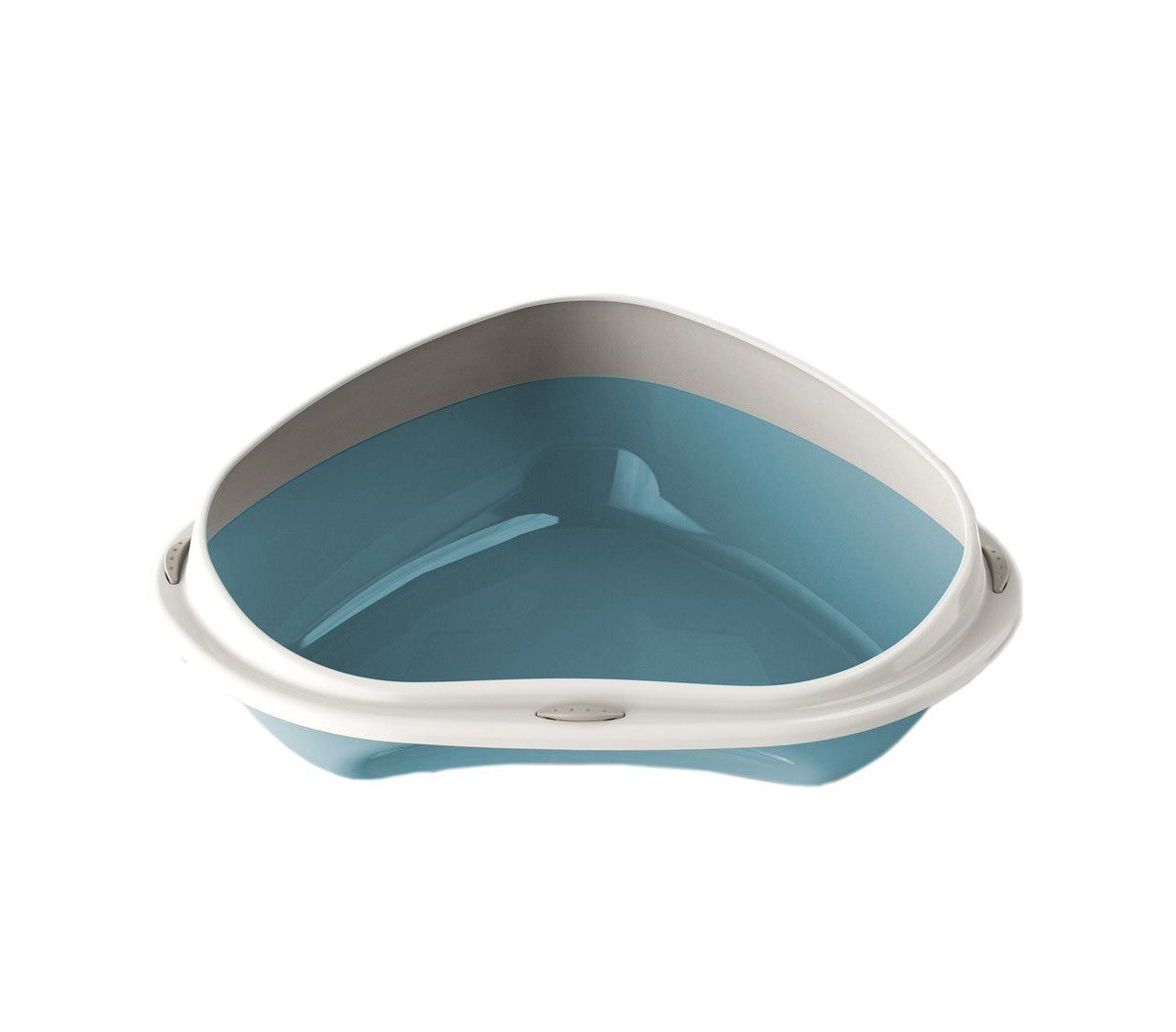 10536 Bac à litière d'angle pour chats SHUTTLE ANGOLARE 58 cm plusieurs couleurs